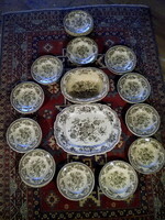 P034 antique English tableware set of 30 Asian pheasants