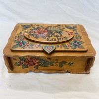 Old wedding present gift box, chest