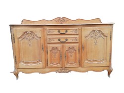 Antique neo-baroque long chest of drawers