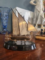 Silver sailboat