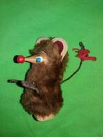 Old Hungarian foky studio fairy tale mouse element wooden doll wooden figure 9 cm condition according to the pictures