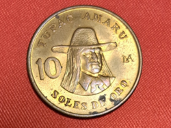 1979.  PERU 10 SOL Tupac Amaru (2005)