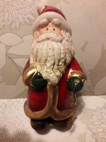 Ceramic Santa Claus figure with star 14x7 cm. Flawless