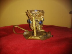 Antique, protected table/wall holy water holder