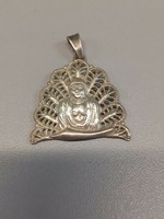 Silver Buddha pendant