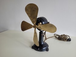 Antik 1920 as öntöttvas házas art deco Marelli régi ventilátor