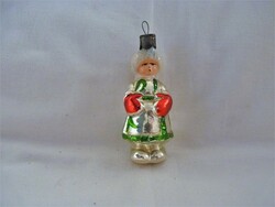 Old glass Christmas tree decoration - child in 