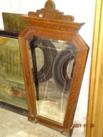 Polished wall mirror with ornate tower mirror XIX.End century
