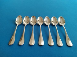 7 silver mocha spoons