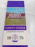 Újpest 1975 postcard calendar