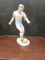 Drasche porcelain soccer player