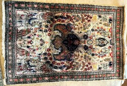Iranian kum silk carpet