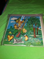 Old malév shoppos cardboard puzzle game, unopened, unplayed, collector's item, nice condition, according to the pictures