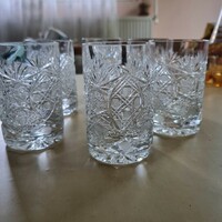 Lead crystal drinking glass set
