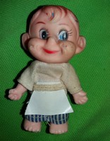 Antik babaházas játék figura baba boltosinas legény plasztik 10 cm állapot a képek szerint