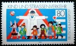 N1181 / Germany 1983 children and traffic stamp postmaster