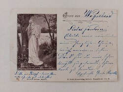 Képeslap 1898 hölgy