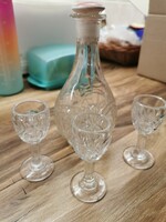 With decanter glass