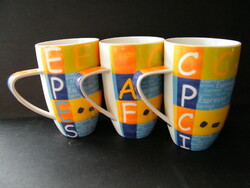 Finecasa porcelain coffee and tea mugs 3 pcs