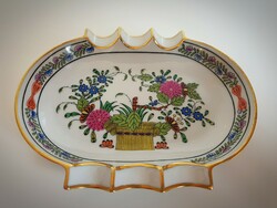 Herend colored Indian basket pattern ashtray / ashtray