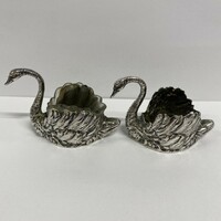 Antique silver spice holders