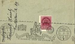 Occasional stamp = National Protestant Days, Budapest (10/29/1939)
