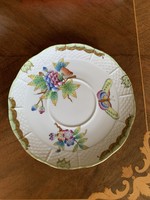 The bottom of the Herend tea cup with Victoria pattern is flawless