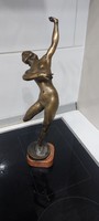 Antik fém női táncoló szobor
