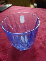 Blue glass cup with the inscription turkey, height 8 cm, diameter 7.5 cm. He has!