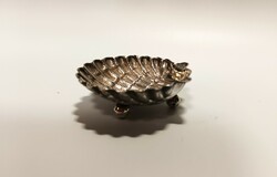 Silver shell bowl with 3 legs