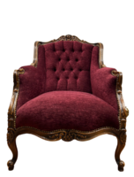 Unique classic baroque style comfortable reading chair with TV