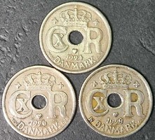 Denmark 10 cents, lot, (3pcs)
