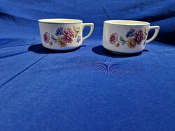Flower pattern granite ceramic teacups