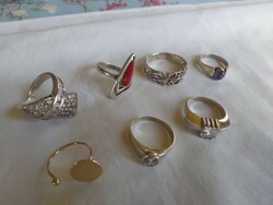 7 ezüst gyűrű