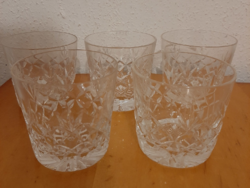 5 crystal whiskey glasses