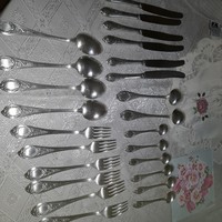 Set of 24 silver-plated cutlery