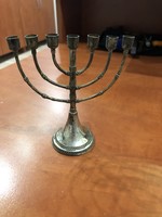 Old silver Hanukkah candle holder