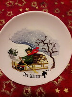 German porcelain limited edition winter picture plate 1983 19cm. Flawless