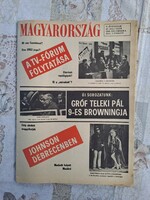 1968. December 8. Hungary newspaper