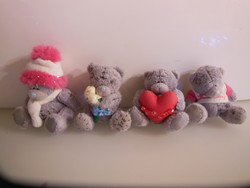 Teddy bear - 4 pieces !!! - Me to you - 10 x 7 cm - 7 x 7 cm - plush - from collection - exclusive - flawless