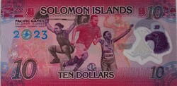 Salamon-szigetek 10 dollár, 2023 UNC bankjegy