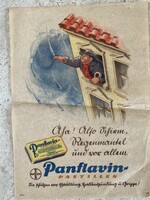 Bayer oanflavin advertising poster early 1900s