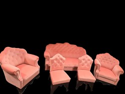A seating set designed by Lajos Kozma.! Renovated. It can be adapted to any kind of apartment. Quality!