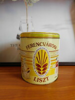 Ferencváros flour - lithographed metal box, 50s