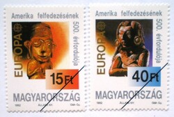 M4147-8 / 1992 discovery of Europe - America stamp set postal clear sample stamps