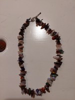 Mineral necklace made of various stones