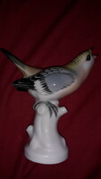 Antik RITKA német UNTERWEISSBACH porcelán Faágon ülő madár figura 14 cm a képek szerint