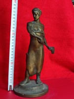 Kovács mester bronz szobor