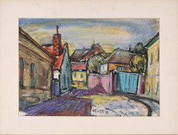 Mátyás Réti (1922-2002): street corner