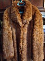 Women's fur coat, rabbit fur